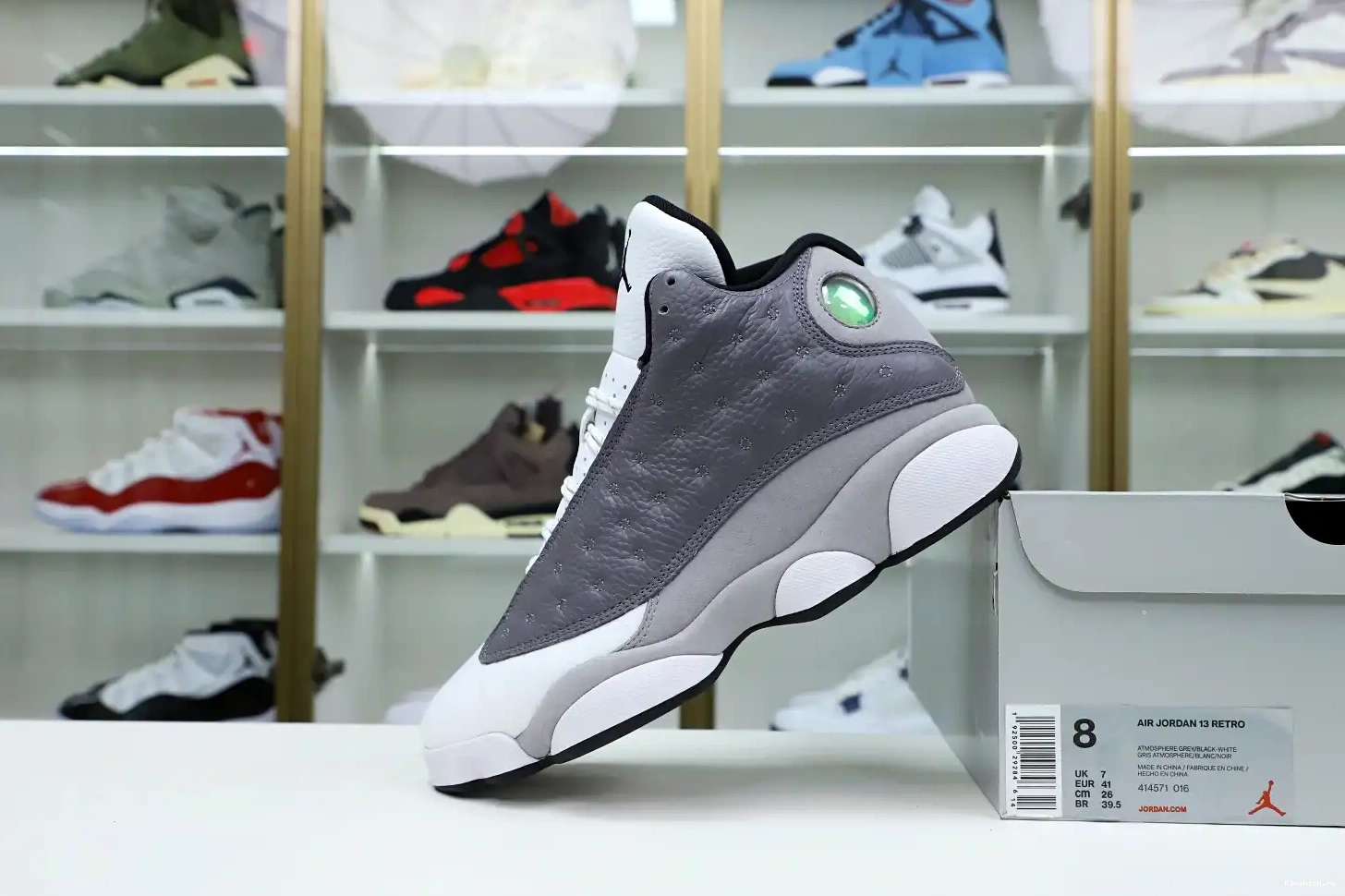 JORDAN AIR Kimikick 'ATMOSPHERE -414571-016 RETRO 13 GREY' 0323